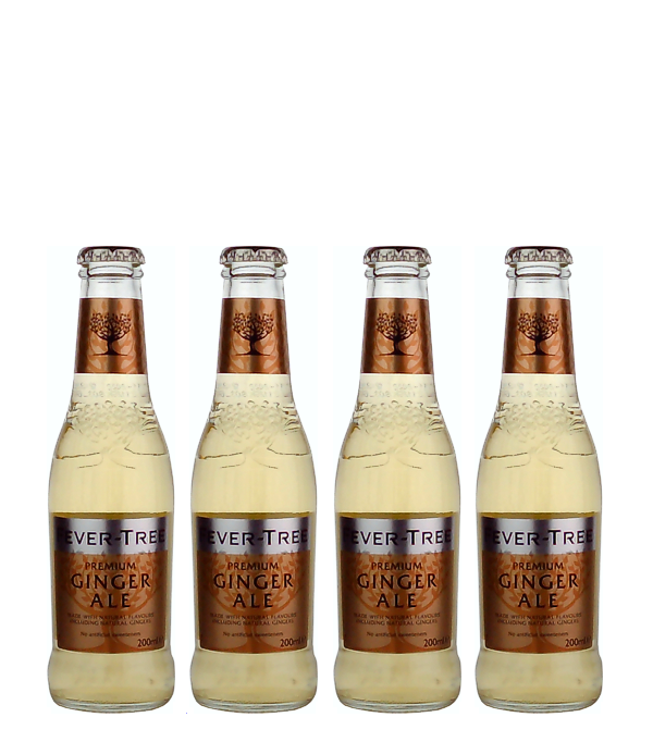 Fever Tree 4x20cl Ginger Ale, 80 cl, 0 % Vol., , By using a unique blend of three of the world`s finest ginger varieties, complemented by subtle botanical flavors, we have created a delicious ginger ale with an authentic and refreshing taste and aroma. Our finely balanced ginger ale brings out the flavors of the finest whiskeys, bourbons and rums perfectly.  The combination of the three best types of ginger in the world creates an unmistakable ginger taste. Supporting citrus notes add complexity and give the drink an overwhelming finish. This 