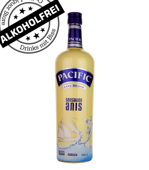 Ricard Aperitif Pacific Anis ohne Alkohol, 1 Liter, 0 % vol 
