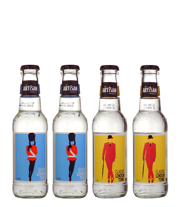 The Artisan Drinks Co. 2x20 cl Skinny + 2x20 cl Classic London Tonic, 80 cl, 0 % vol 