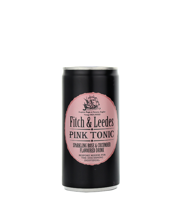 Fitch & Leedes Pink Tonic Water, 20 cl, 0 % Vol., , Pretty in pink mit einem Hauch von Rosenblüten und frischer Gurke, ist das Fitch & Leedes Pink Tonic der perfekte Begleiter zu edlen Gins und verleiht Ihrem klassischen G&T eine köstliche Note. 