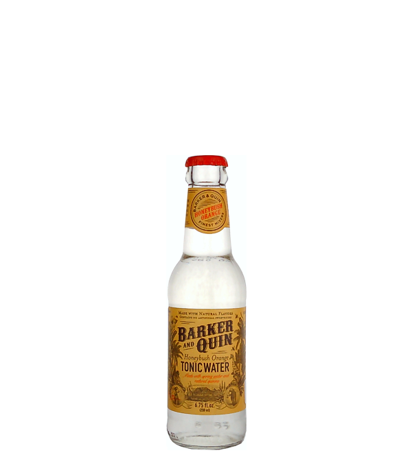 Barker & Quin Honeybush Orange Tonic Water, 20 cl, 0 % Vol., , Ein traditioneller Geschmack Südafrikas ist die Hauptzutat, welche die Zitrusnoten dieses Tonic's bildet. Barker & Quin Honeybush Orange verstärkt und erfrischt den Charakter jedes Gins.  Barker & Quin: Im Jahr 1827 machte sich der legendäre John Ross zu Fuss von Port Natal nach Delagoa Bay, um lebenswichtige Vorräte und Medikamente zu besorgen. Auf dieser Reise standen ihm zwei spezielle Begleiter zur Verfügung... wir stellen vor: Barker, der mutige Foxterrier, welcher die Gesetze des Dschungel