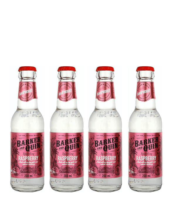 Barker & Quin 4x20 cl Raspberry Fizz Tonic Water, 80 cl, 0 % Vol., , 4 x 20cl vom frischen und fruchtigen Barker & Quin Raspberry Fizz Tonic Water: Süss, säuerlich und sprudelnd.