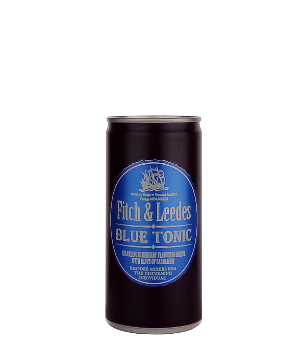 Fitch & Leede's Blue Tonic Water, 20 cl, 0 % Vol., , Fitch & Leede`s Blue Tonic, the blue-blooded mixer, transforms every G&T into a sensual delight. Be seduced by juicy blueberries and hints of cardamom, while the bright blue color adds a captivating touch to your gin cocktail. Fitch & Leedes understands that drinking a G&T isn`t just about good taste, it`s also about all the senses.