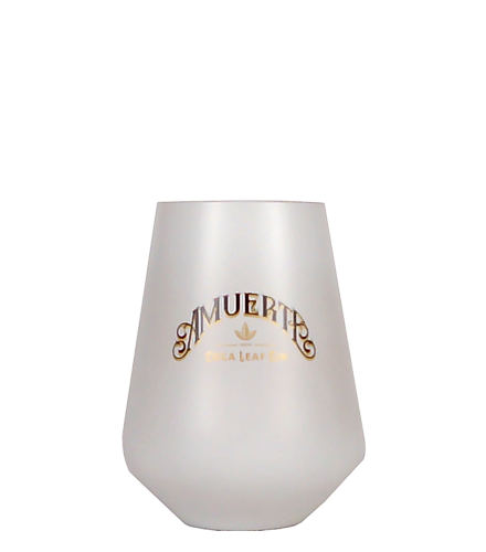 Amuerte White Glass, 40 cl, , White Amuerte glass, gold on the inside, with the 