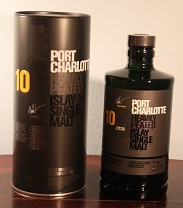 Bruichladdich, Port Charlotte, heavily peated, 10 years
