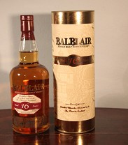 Balblair 16 Years Old Single Malt Scotch Whisky 1989/2005 40%vol, 70cl