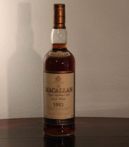 Macallan 18 Years Old Single Highland Malt Scotch Whisky 1982/2000 43%vol, 70cl