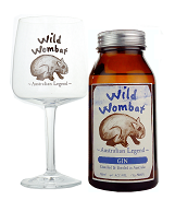 Wild Wombat Australian Legend Gin mit Glas 42%vol, 70cl