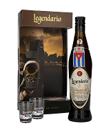 Legendario Elixir de Cuba Geschenkbox mit 2 Gläsern 34%vol, 70cl (Rum)
