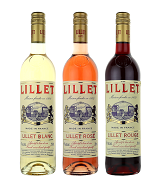 Lillet-Trio «Blanc+Rosé+Rouge» Aperitif auf Weinbasis 17%vol, 2.25Liter