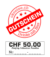 Geschenkgutschein CHF 50.00 für Whisky, Rum, Gin und andere Spirituosen